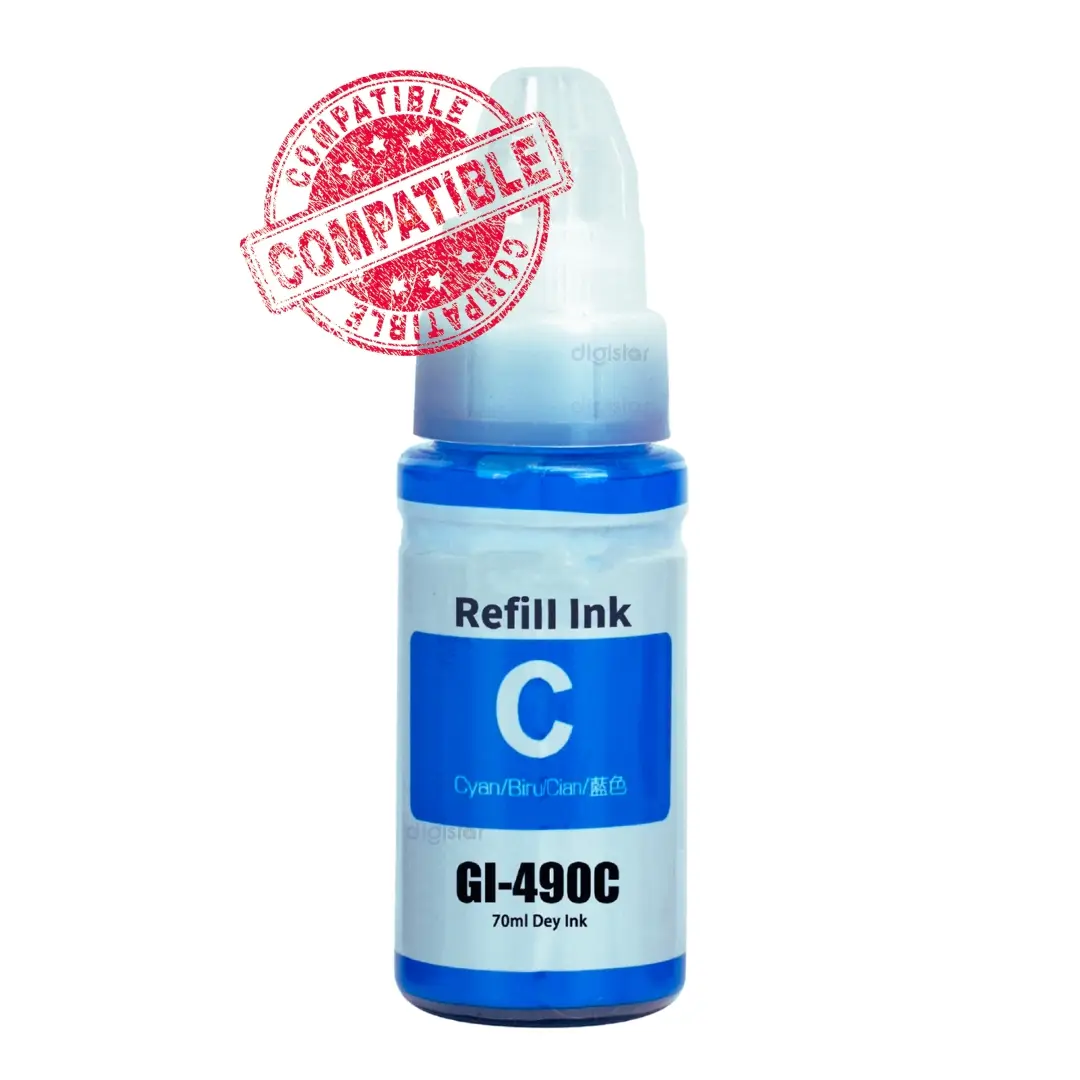 Encre Compatible Canon GI-490 Cyan