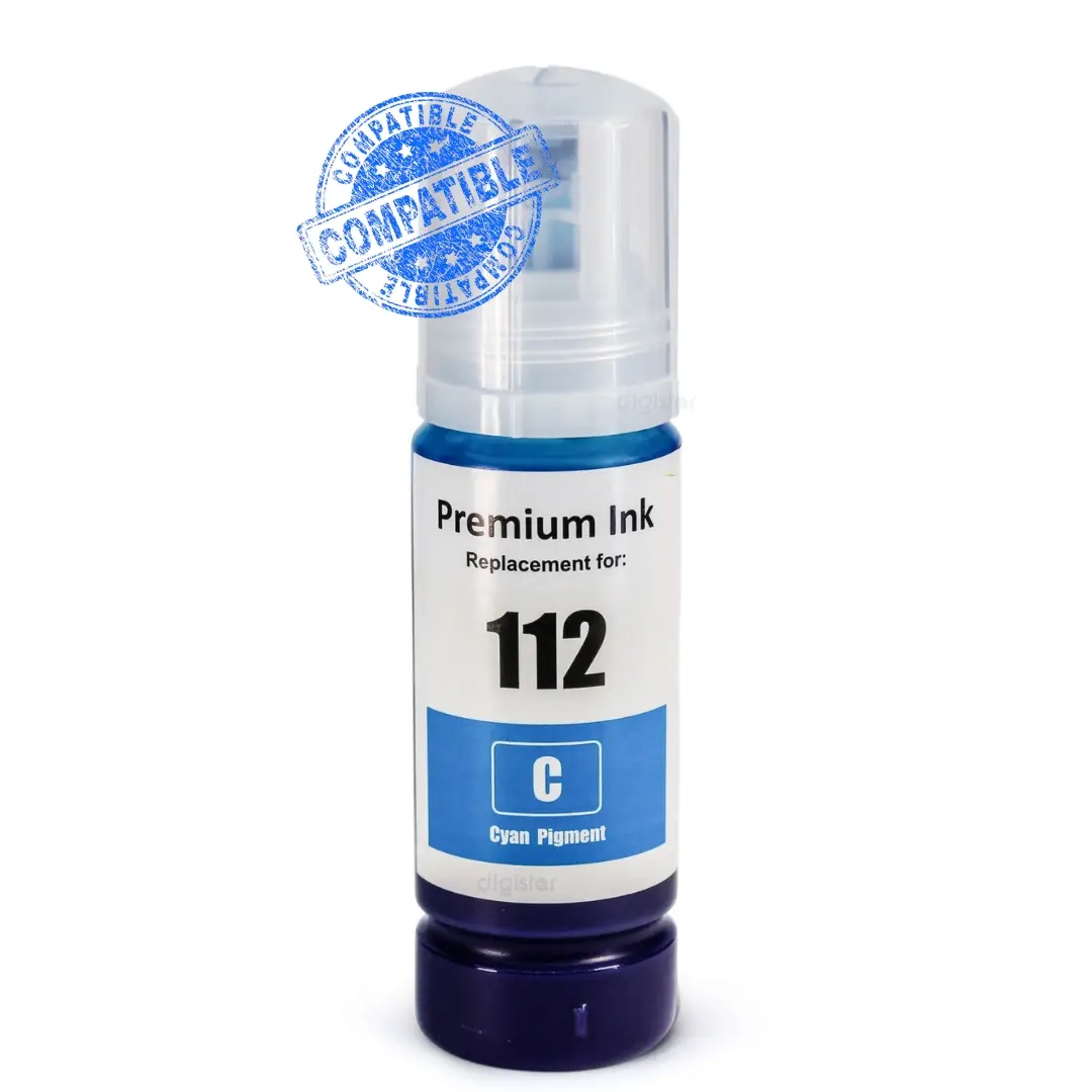 Encre Compatible Epson EcoTank 112 Cyan