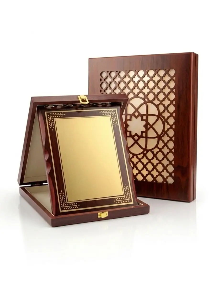 Trophée Pliable en Bois avec Plaque Aluminium Personnalisable – Image 3