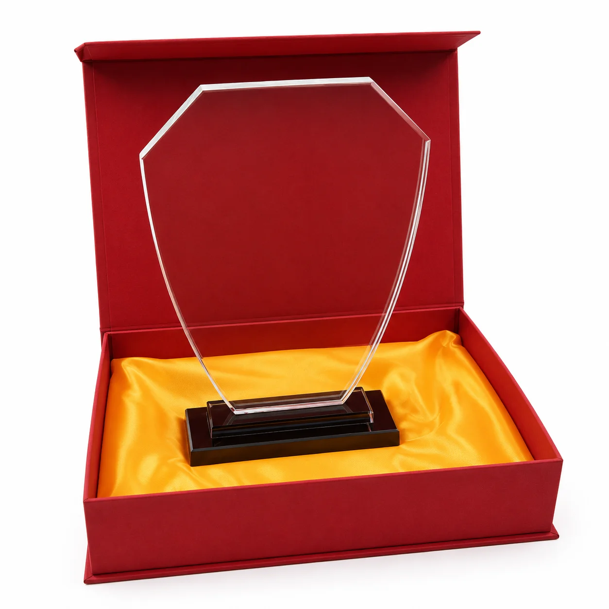 Trophée en Cristal Personnalisable par Gravure Laser avec Coffret de Présentation