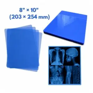 Film Médical Radiologique Bleu 8" × 10" Jet d'Encre Compatible X-Ray CT IRM DR CR et Imagerie Dentaire