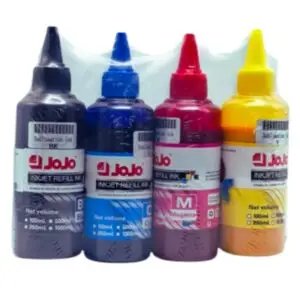 Encre de Sublimation JoJo 4 Couleurs (CMJN) – 4 × 100 ml pour Imprimantes Epson