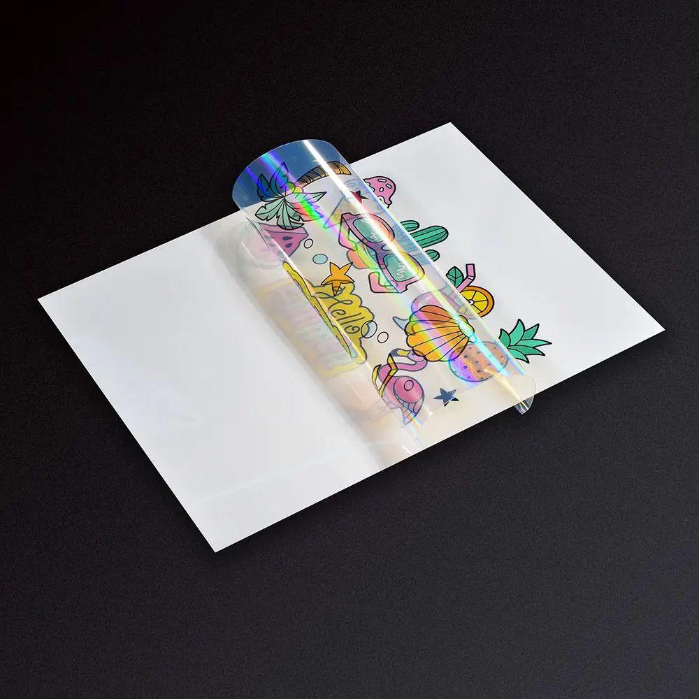 Papier Sticker Transparent Autocollant MR.R A4 Brillant pour Imprimante Jet d'Encre