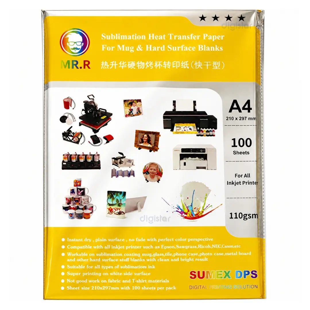 Papier de Transfert Sublimation MR.R A4 110 g/m²