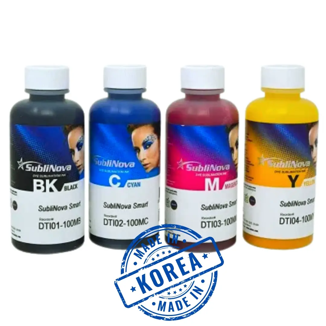 Pack d'Encre de Sublimation InkTec SubliNova Smart – 4 × 100 ml (CMJN)