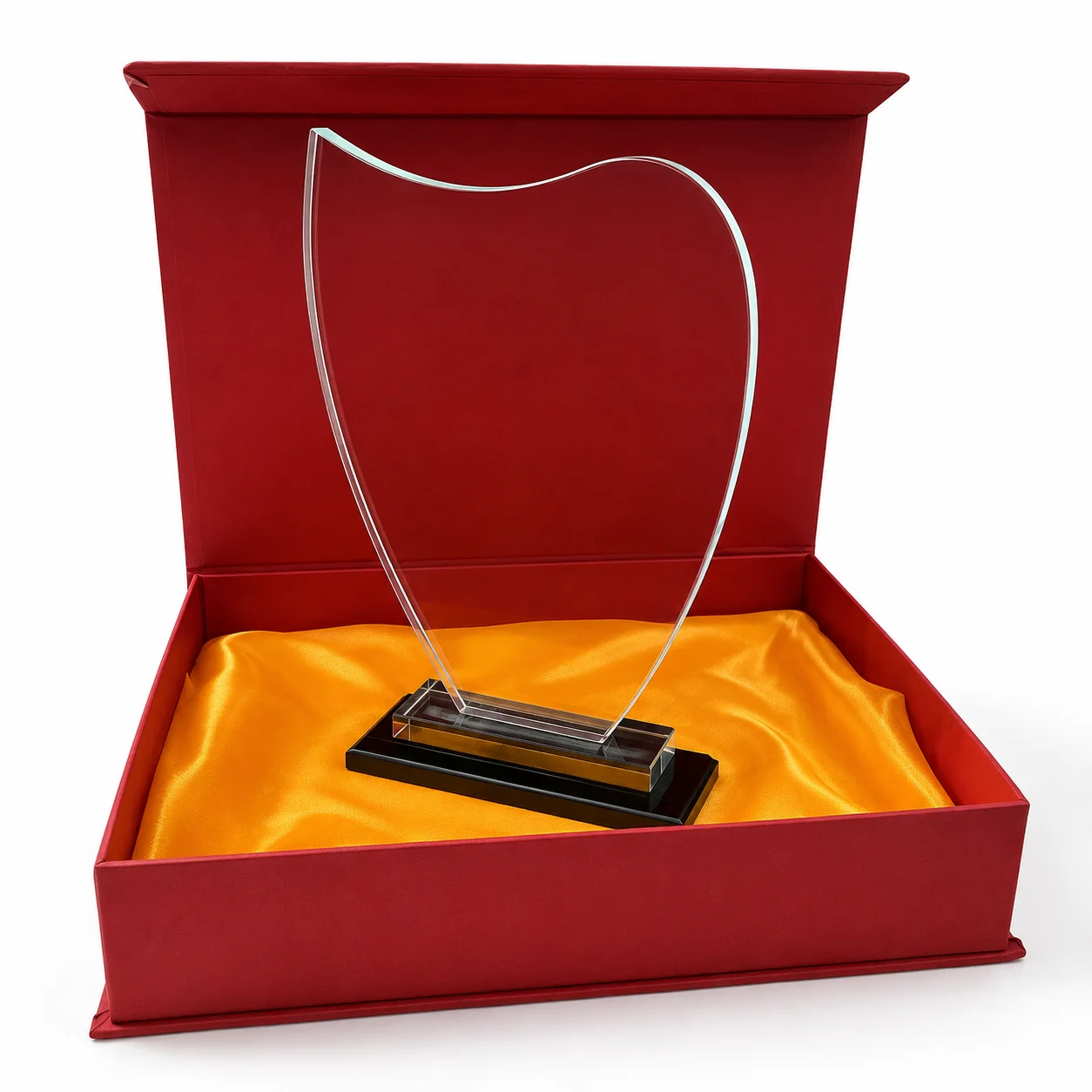 Trophée en Cristal Personnalisable par Gravure Laser avec Coffret de Présentation