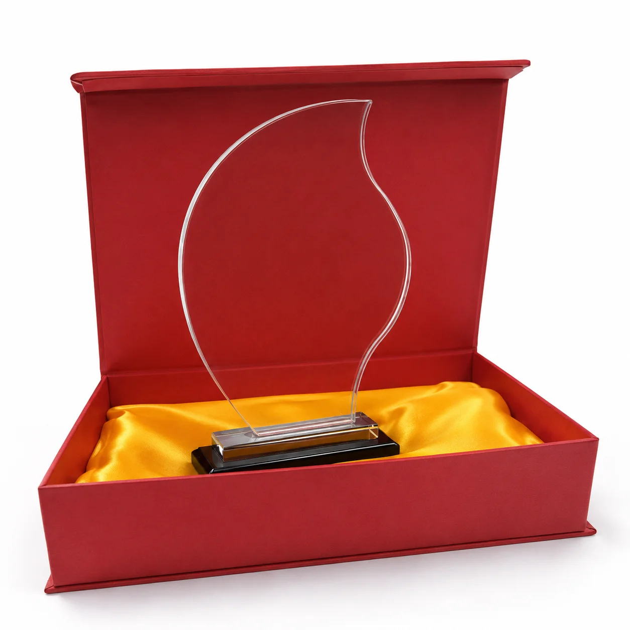 Trophée en Cristal Personnalisable par Gravure Laser avec Coffret de Présentation
