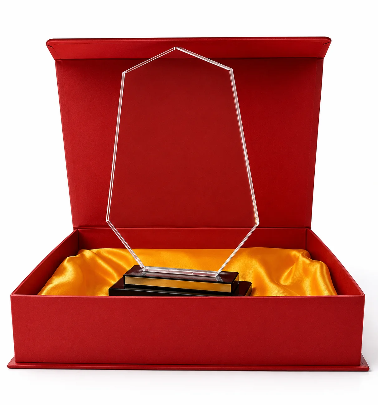 Trophée en Cristal Personnalisable par Gravure Laser avec Coffret de Présentation