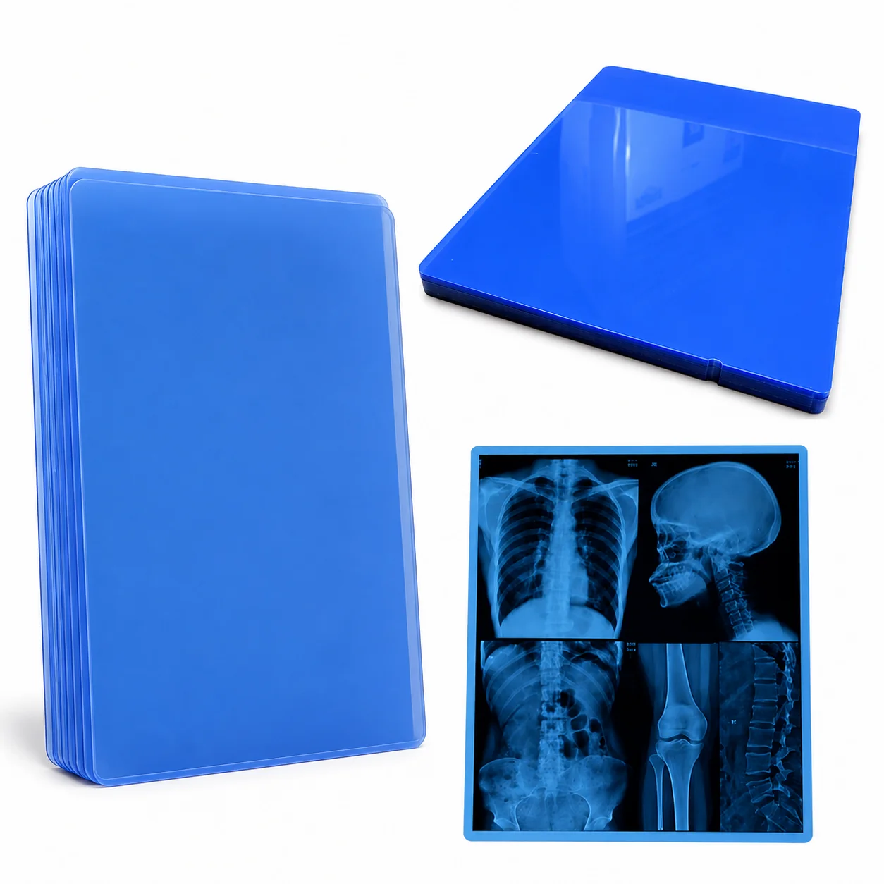 Film Médical Radiologique Bleu 8" × 10" Jet d'Encre Compatible X-Ray CT IRM DR CR et Imagerie Dentaire – Image 5