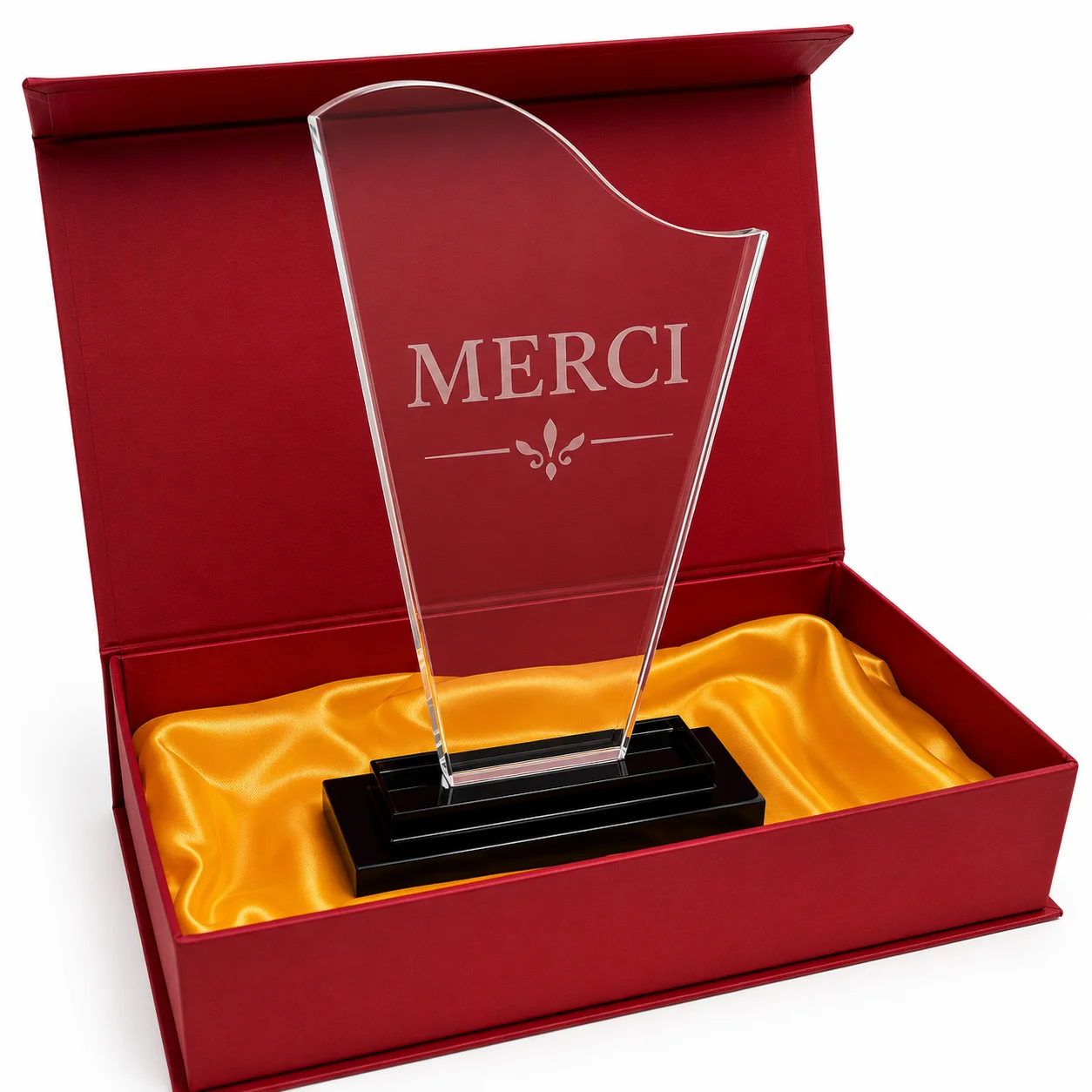 trophée en cristal personnalisable par gravure laser