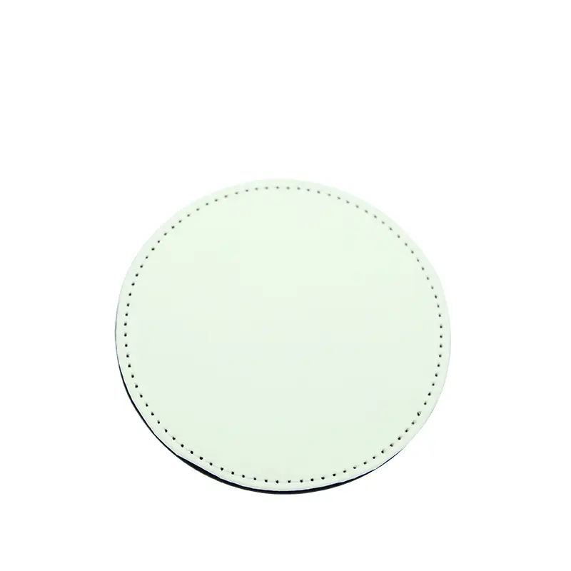 Sous-Tasse Rond en Cuir PU pour Sublimation – Ø 10 cm